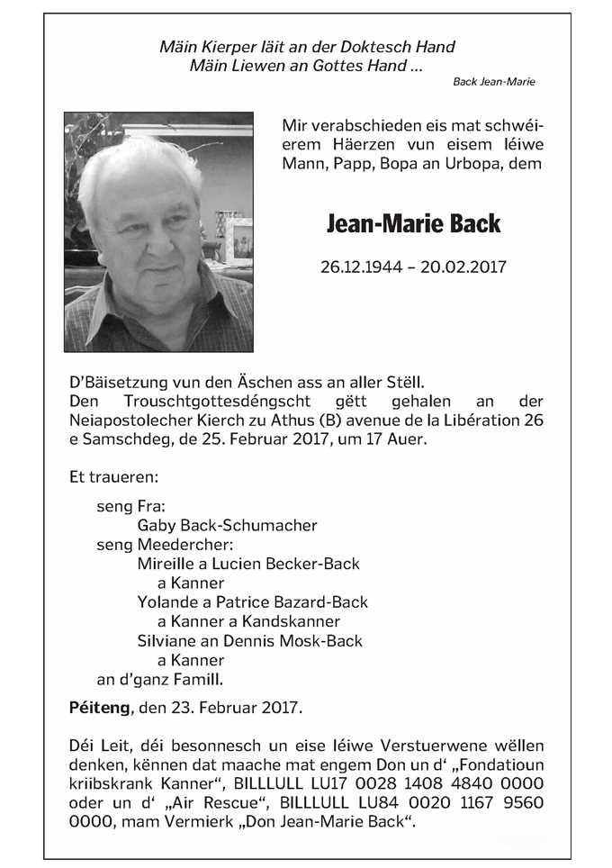 Jean-Marie Back  