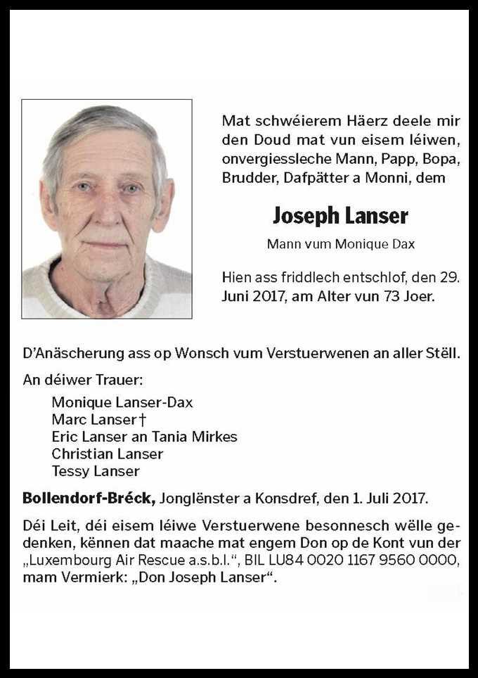Joseph Lanser 
