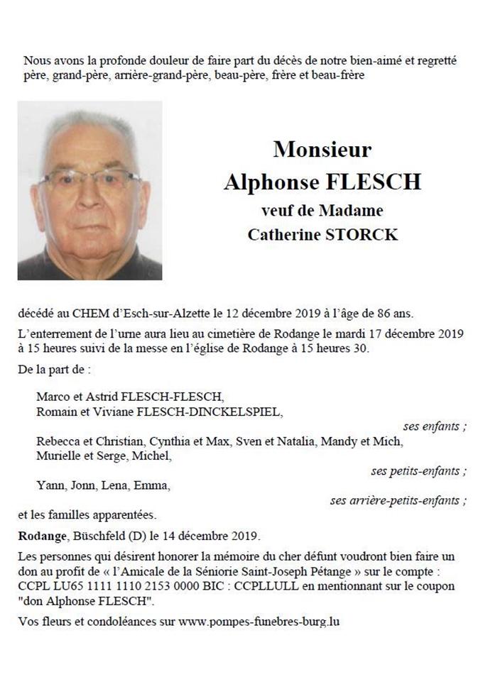Monsieur Alphonse FLESCH 