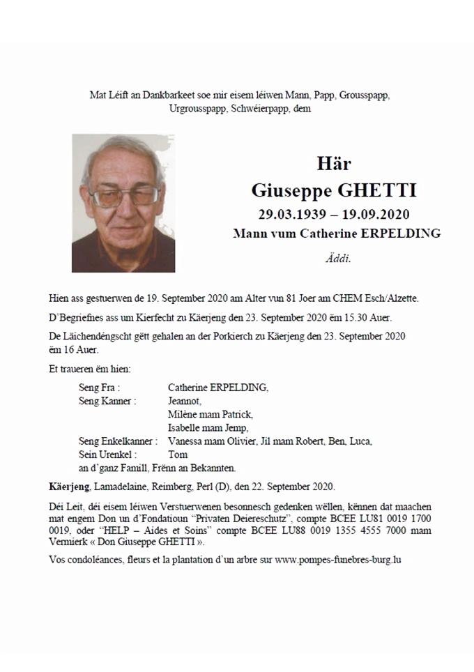 Här Giuseppe GHETTI 