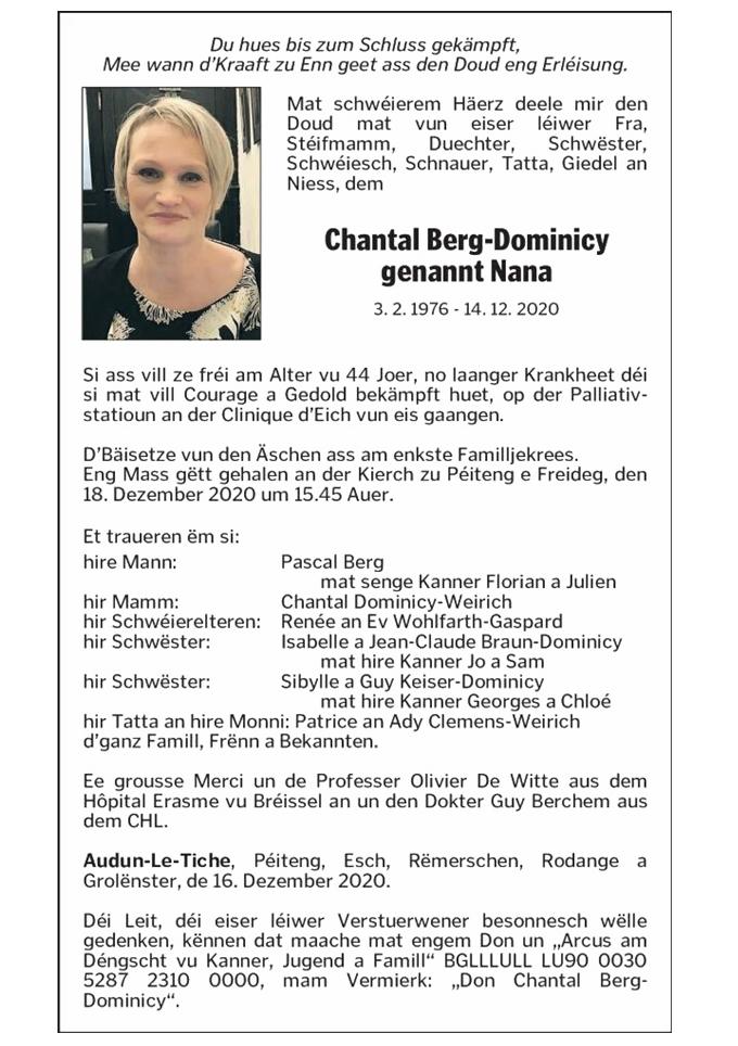 Chantal Dominicy genannt Nana