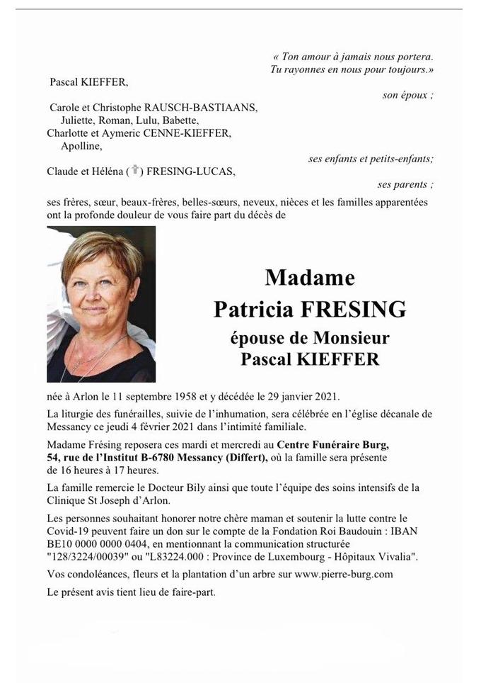 Madame Patricia FRESING 