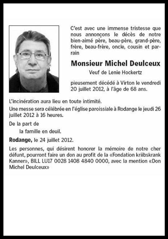 Monsieur Michel Deulceux 