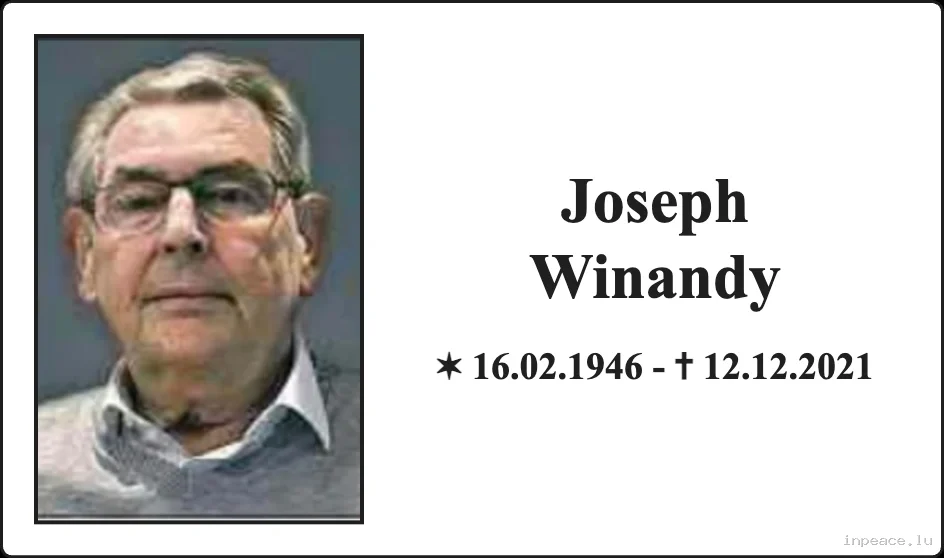 Joseph Winandy | InPeace.lu