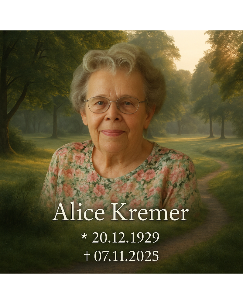 Traueranzeige für Alice Kremer