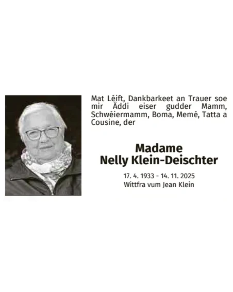 Traueranzeige für 17.04.1933 14.11.2025