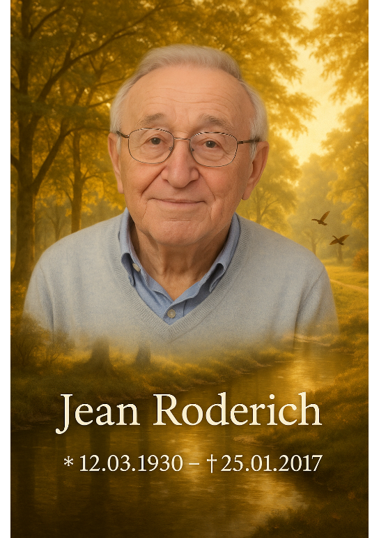 Traueranzeige für Jean RODERICH