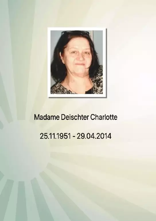 Traueranzeige für Charlotte Deischter