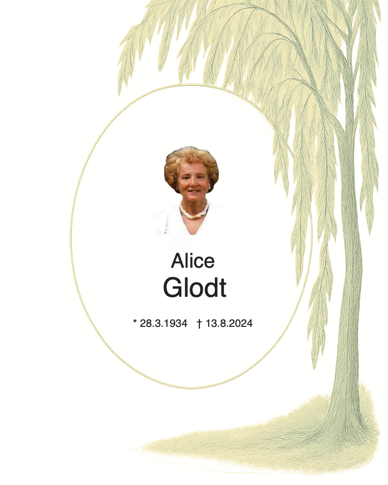 Traueranzeige für Alice Glodt