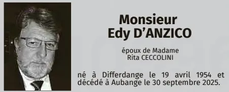 Traueranzeige für Edy D´Anzico