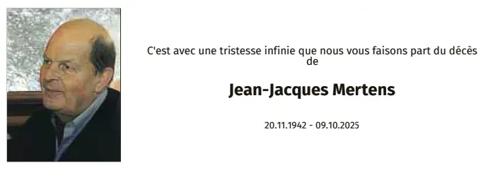 Traueranzeige für Jean-Jacques Mertens