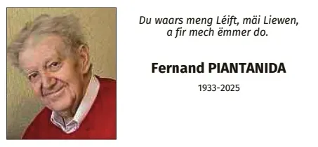 Traueranzeige für Fernand Piantanida