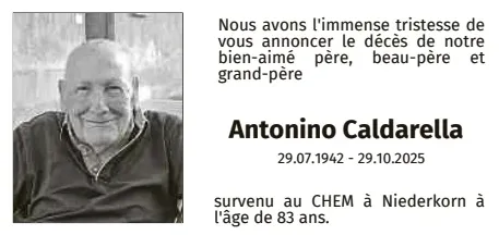 Traueranzeige für Antonino Caldarella