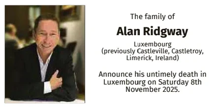 Traueranzeige für Alan Ridgway