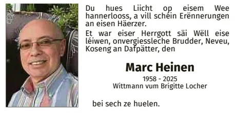 Traueranzeige für Marc Heinen
