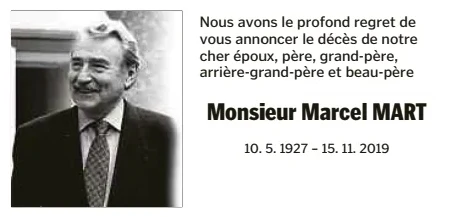 Traueranzeige für Marcel Mart