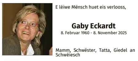 Traueranzeige für Gaby Echardt