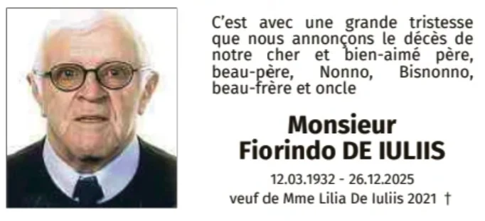 Traueranzeige für Fiorindo De Iuliis