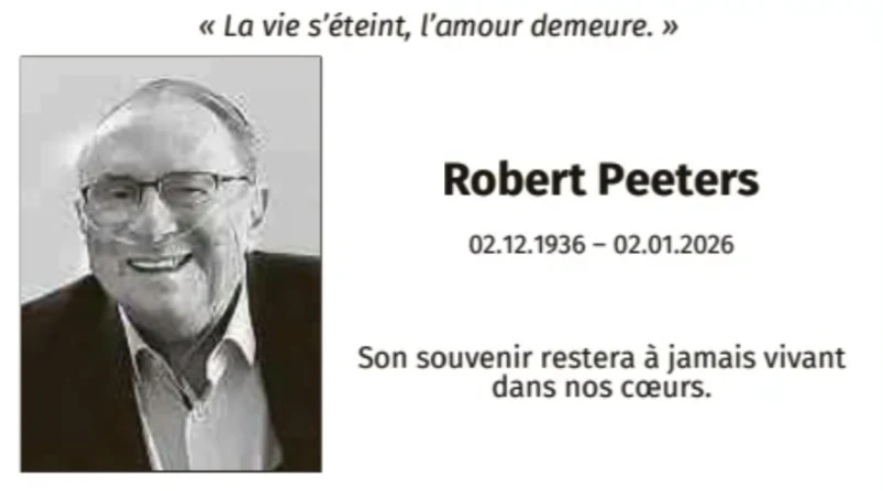Traueranzeige für Robert Peeters