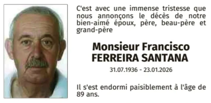 Traueranzeige für Francisco Ferreira Santana