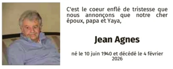 Traueranzeige für Jean Agnes