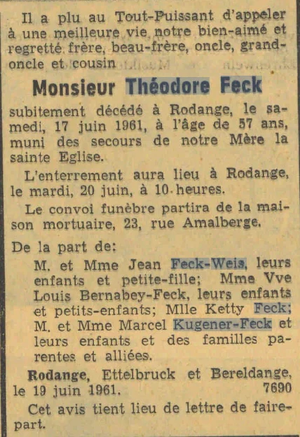 Archivbild zu Théodore Feck