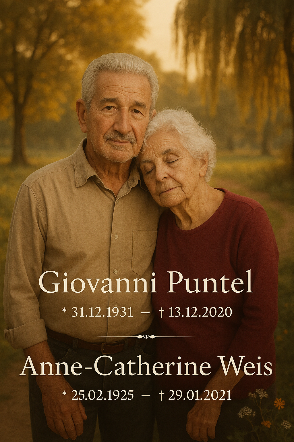 Traueranzeige für Giovanni Puntel