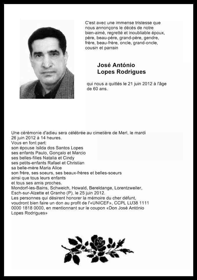 José António Lopes Rodrigues 