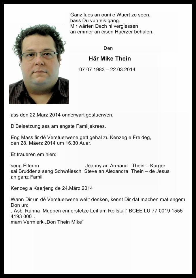                  Här Mike Thein 