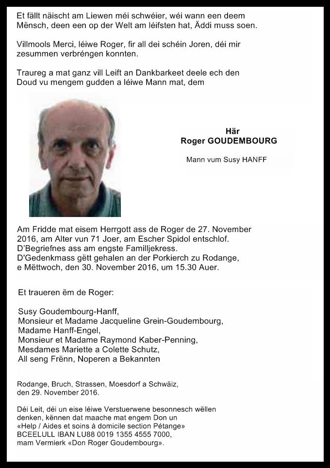 Här Roger GOUDEMBOURG 