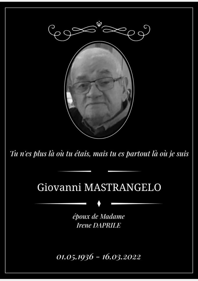 Monsieur Giovanni MASTRANGELO 